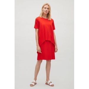 COS Circle Layer Dress - RED, M